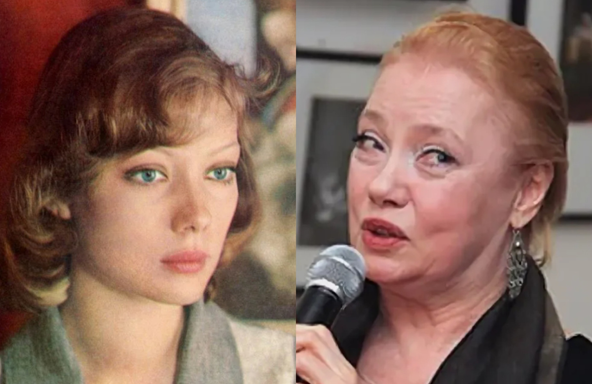 на фото Светлана Смехнова в молодости и сейчас 
