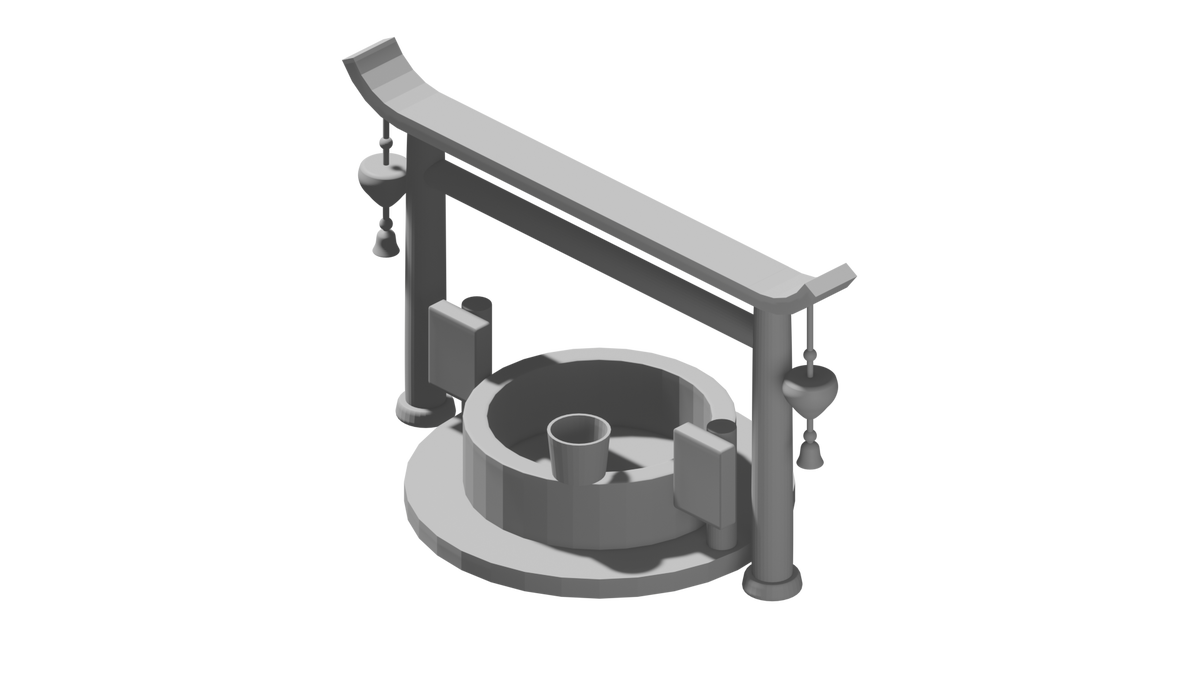 Болванка под обрисовку. Колодец
