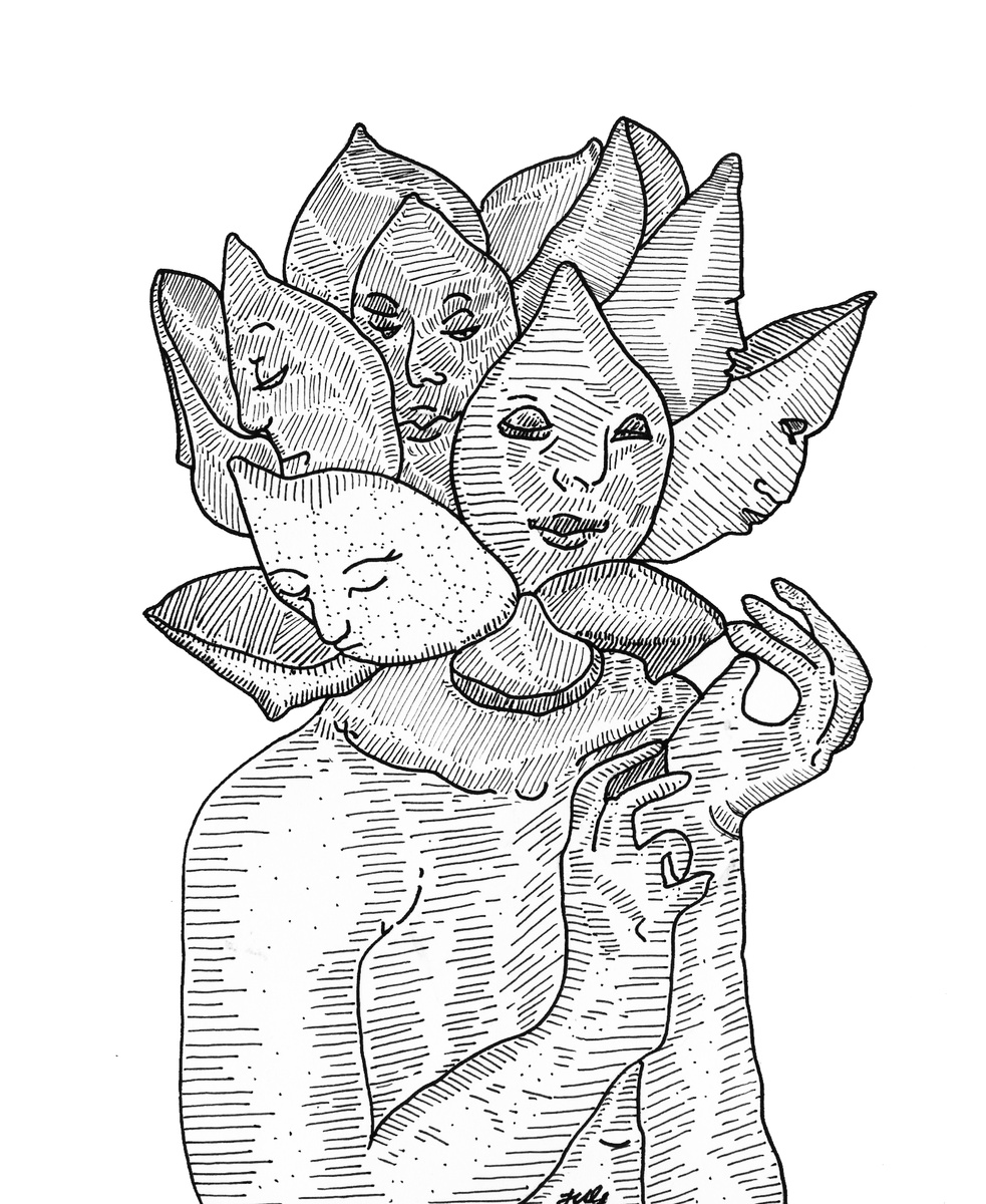 Работа из скетчбука INSIDE of Me Black moon — 20 февраля — 15 апреля 2020 vol. 4 (1)