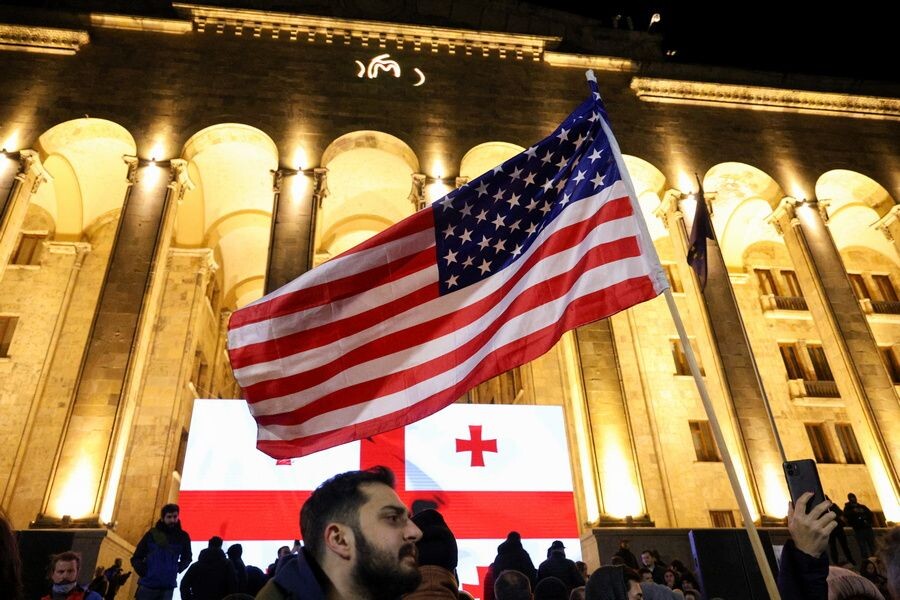    Акция протеста в Тбилиси / Источник: © Александр Патрин/ТАСС