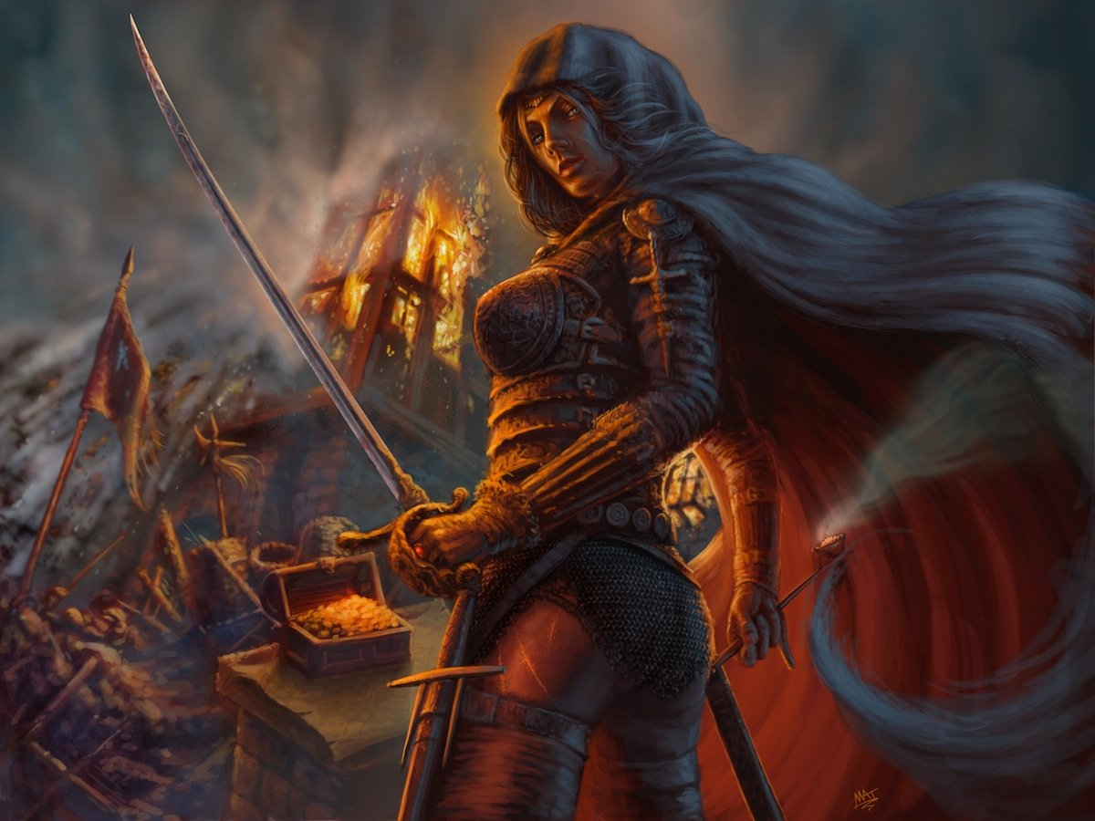 Вместо Онораты пусть будет еще один рисунок Монцы (Mat Edwards, ArtStation).