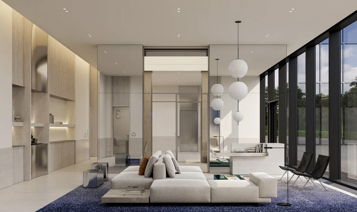 Лобби жилого комплекса SOLOS — это произведение дизайнерского искусства, созданное бюро RYMAR.studio, известным своими интерьерами премиум-класса. Вдохновленные идеей открытости и прозрачности пространства, дизайнеры постарались передать ощущение честности и легкости, заложенное в архитектуре комплекса. Светлые тона, плавные линии и обилие воздуха создают гармонию, а современные материалы и естественное освещение придают пространству особый шарм.

К минималистичной основе добавлены яркие акценты: ковры с градиентом и светильники из цветного стекла напоминают о волшебных закатах и восходах над Москвой. Настенные светильники Joy от Draga & Aurel — это настоящие светящиеся скульптуры, навеянные космической эрой. Лампа Elementi от De Padova, с ее серией сфер вокруг тонкого латунного стержня, рассеивает тёплое свечение, создавая уютную атмосферу.