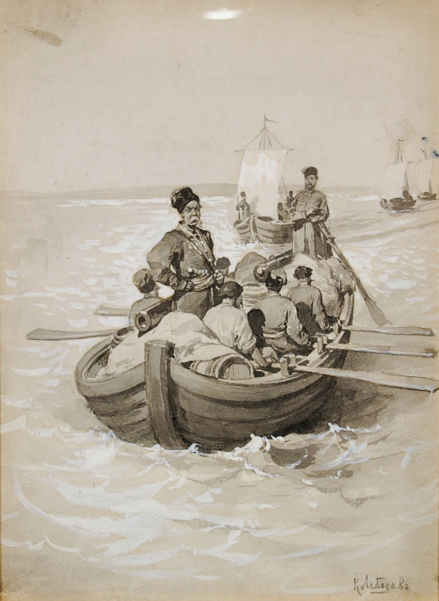 К. В. Лебедев. Экспедиция Семёна Дежнёва.