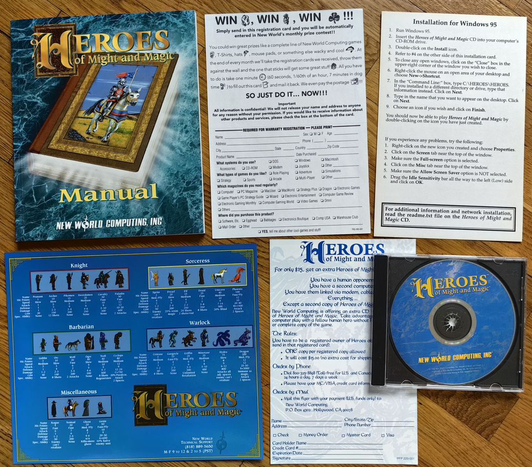 Пример наполнения зарубежного BIG BOX - Heroes of Might and Magic