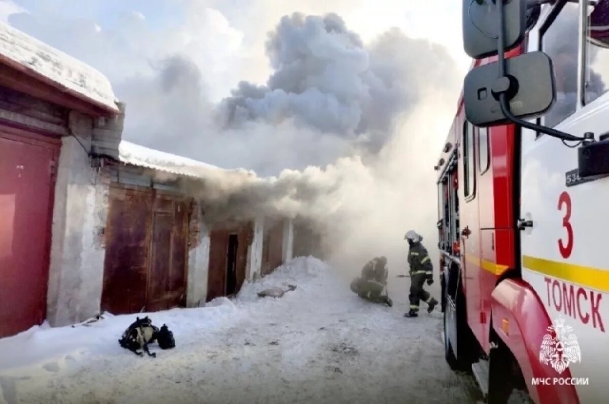    Мужчина пострадал при пожаре в гараже на улице Герцена в Томске