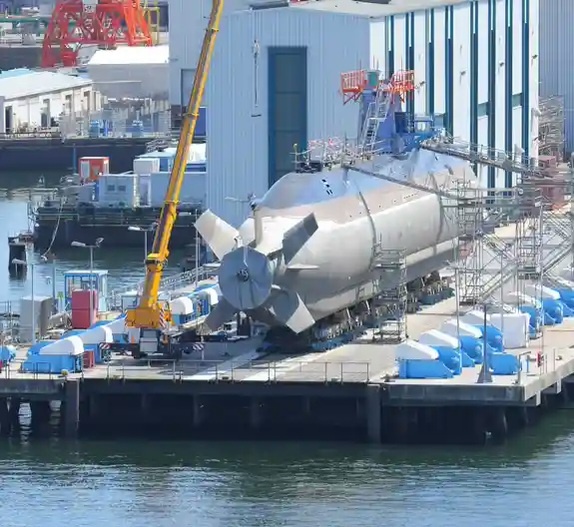 Верфь производителя подлодок Howaldswerke в Киле (фото из архива). Фото: Tinkeres/imago.