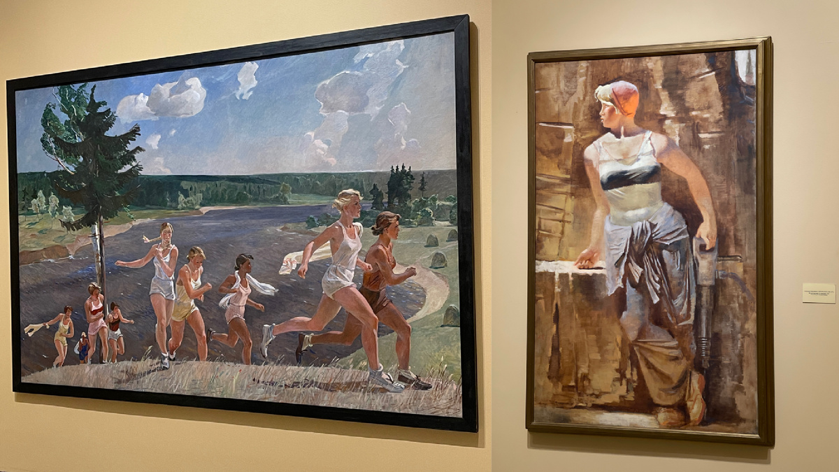 Коллаж и фото автора. Коллекция Русского музея, Спб. 