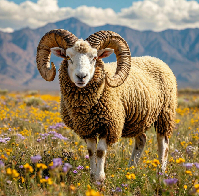 Листики DHA напоминают рога барашка. Иллюстрация создана ИИ Шедеврум.