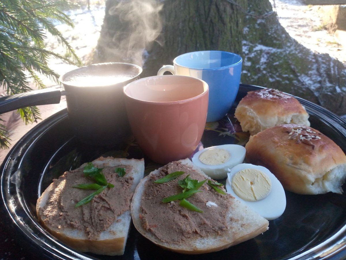 Наш завтрак на природе