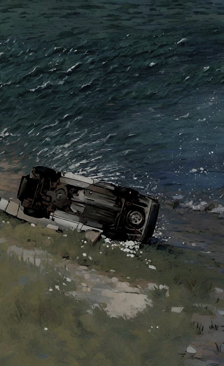 Пейзаж 11. Иллюстрация создана с помощью нейросети DreamAI и программы Photoshop.