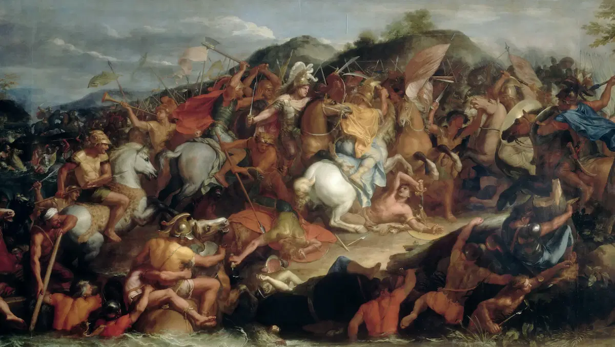 «Переправа через Граник» , Шарль Лебрен, 1665. Лувр, Париж.