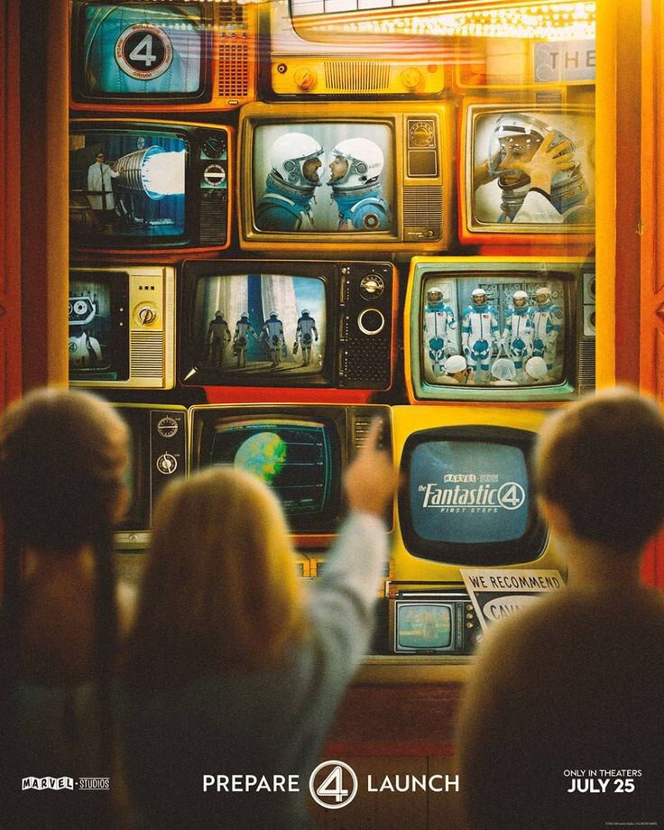 вариант постера к фильму “Фантастическая четвёрка: Первые шаги” | режиссёр Мэтт Шекман