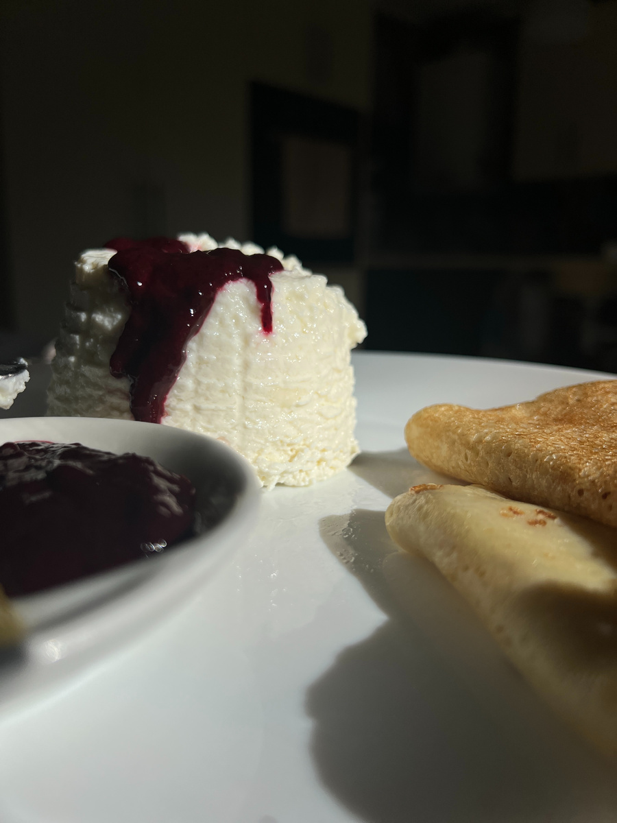 Рикота с блинами - вкусно и полезно