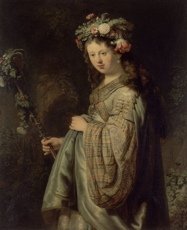 Саския в образе Флоры. 1634 г. Эрмитаж.