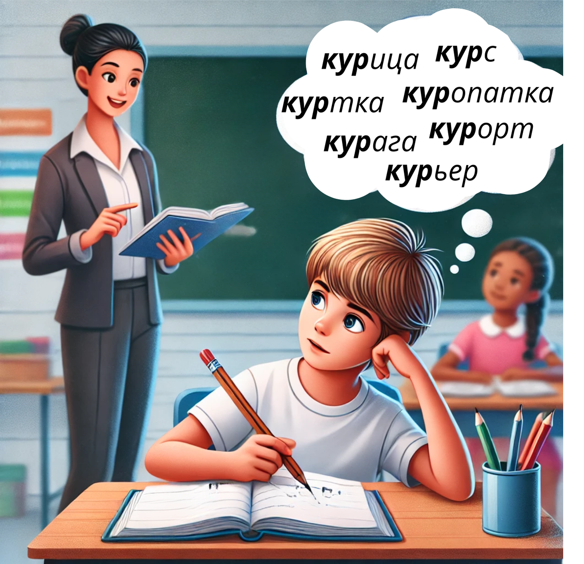 Слова были названы новеньким учеником на диагностике как группа однокоренных 😢