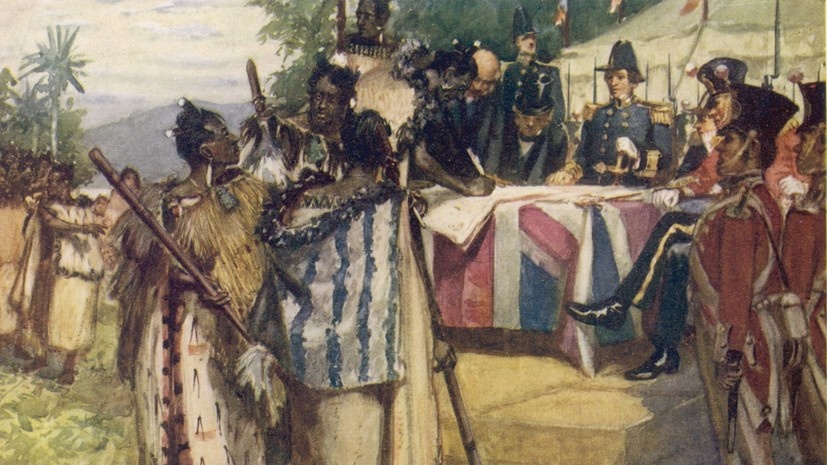     Договор Уаитанги globallookpress.com Mary Evans Picture Library