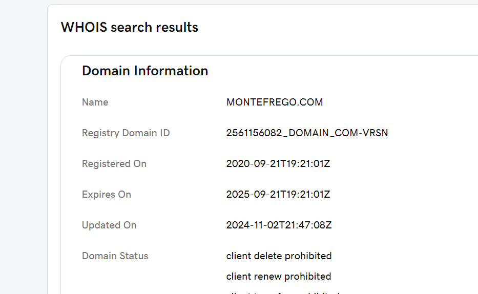 Montefrego — скам и развод