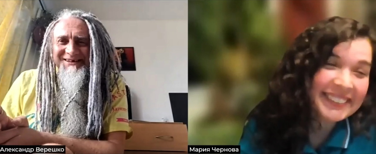 Александр Верешко (барабанщик гр.КОМИТЕТ ОХРАНЫ ТЕПЛА) и Мария Чернова (Сибирское сообщество рок-н-ролла МАШБЮРО)