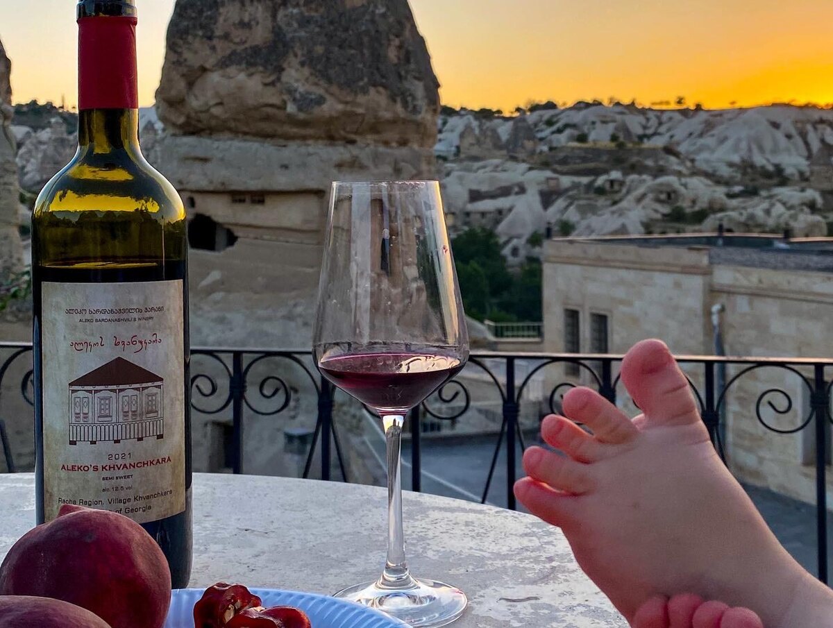 На терраре отеля Goreme suites hotel