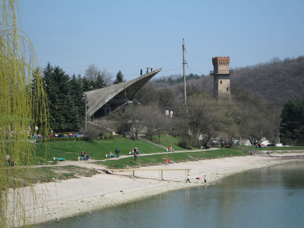 Озеро Курортное, апрель 2009 года.