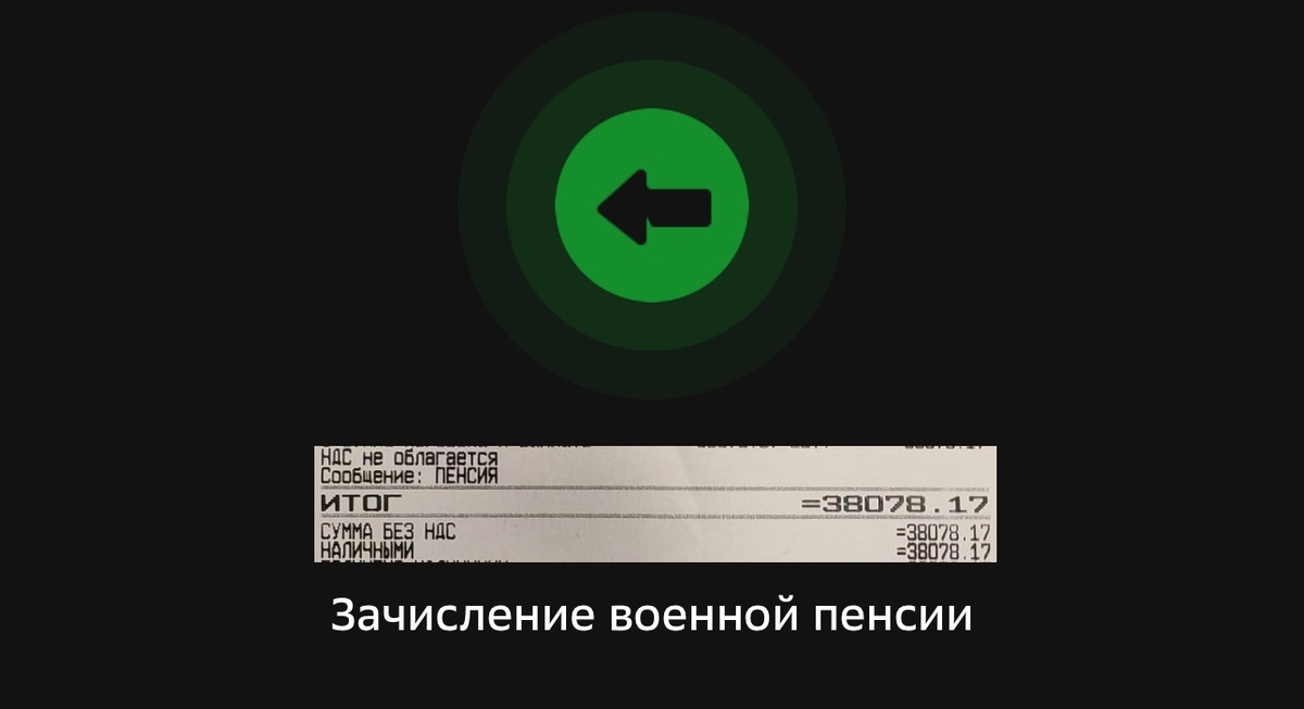 1,5% отставников  получают военные пенсии на сберкнижку.
