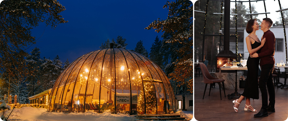 Романтический вечер с живой музыкой в купольном пространстве ресторана «Лес»💞