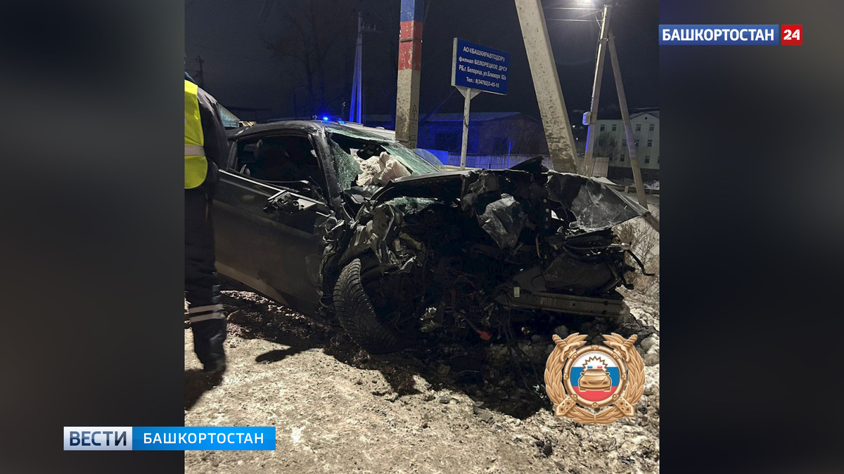    В башкирском Белорецке столкнулись встречные Ford Mustang и Hyundai Creta: пострадали три человека