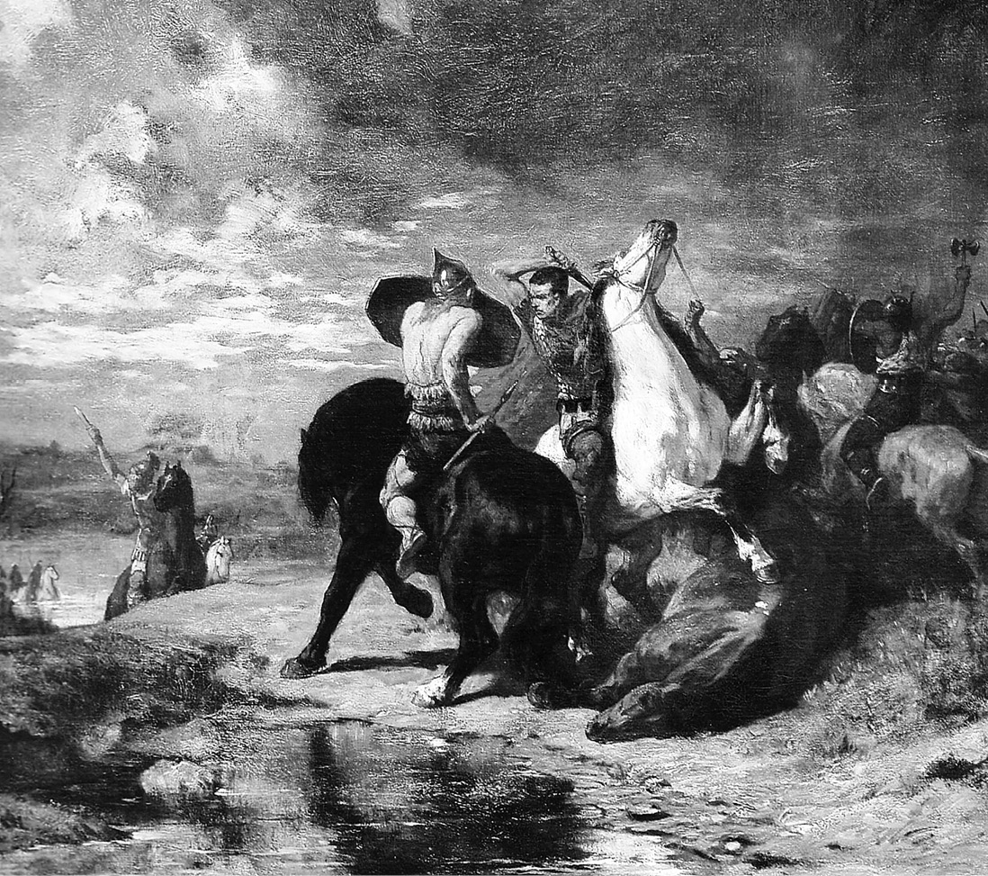 Эварист Виталь Люмине. Битва галлов с римлянами.

XIX век. Музей изобразительных искусств, Каркасон
