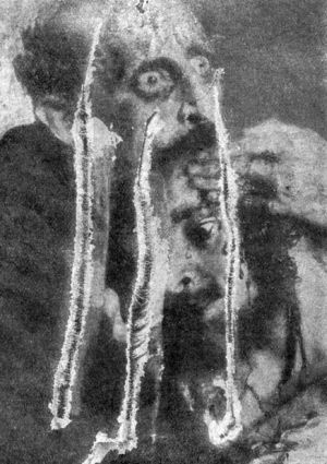    Картина Репина после нападения в 1913 году.