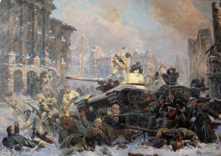 Павел Соколов-Скаля. «Освобождение Калуги». 1946