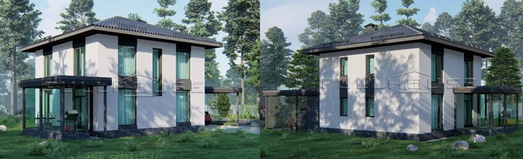 Фасады дома FullHDom Hilight