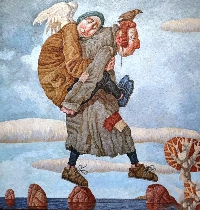 С. Меренков "Своя ноша". Картинка из открытого доступа. 