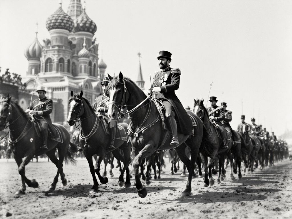 Александр III на Красной площади. ИИ.