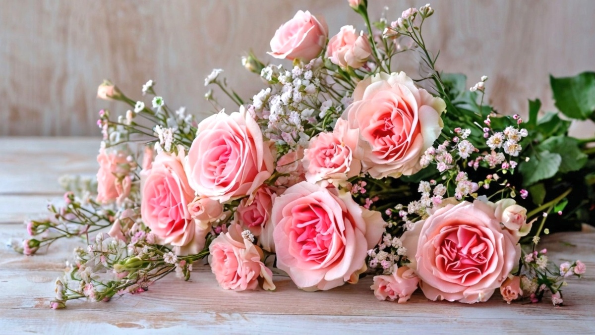 Цветы в День рождения.