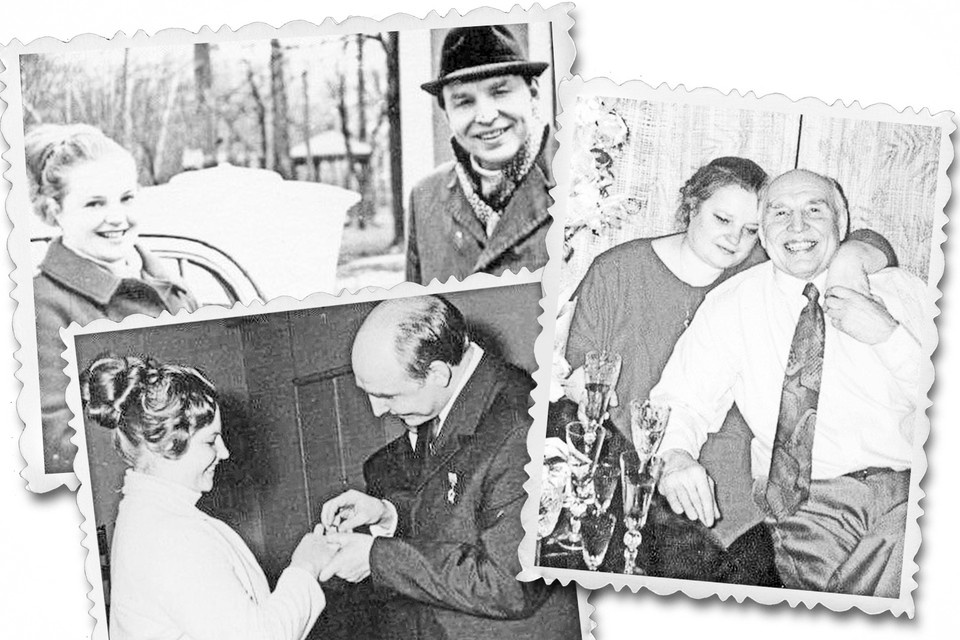    Самое начало отношений Гали и Александра Петровича и последнее совместное фото 10 февраля 1995 года - в день 60-летия Александра Аверкина.