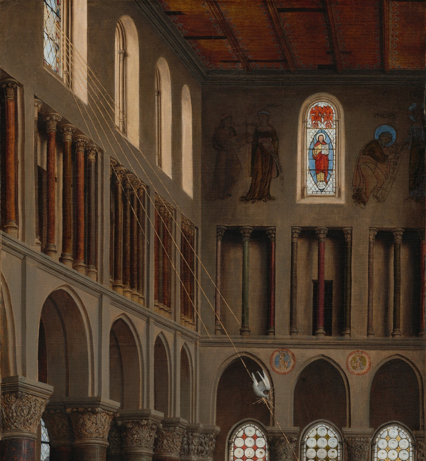 Ян ван Эйк. Благовещение. Фрагмент. 