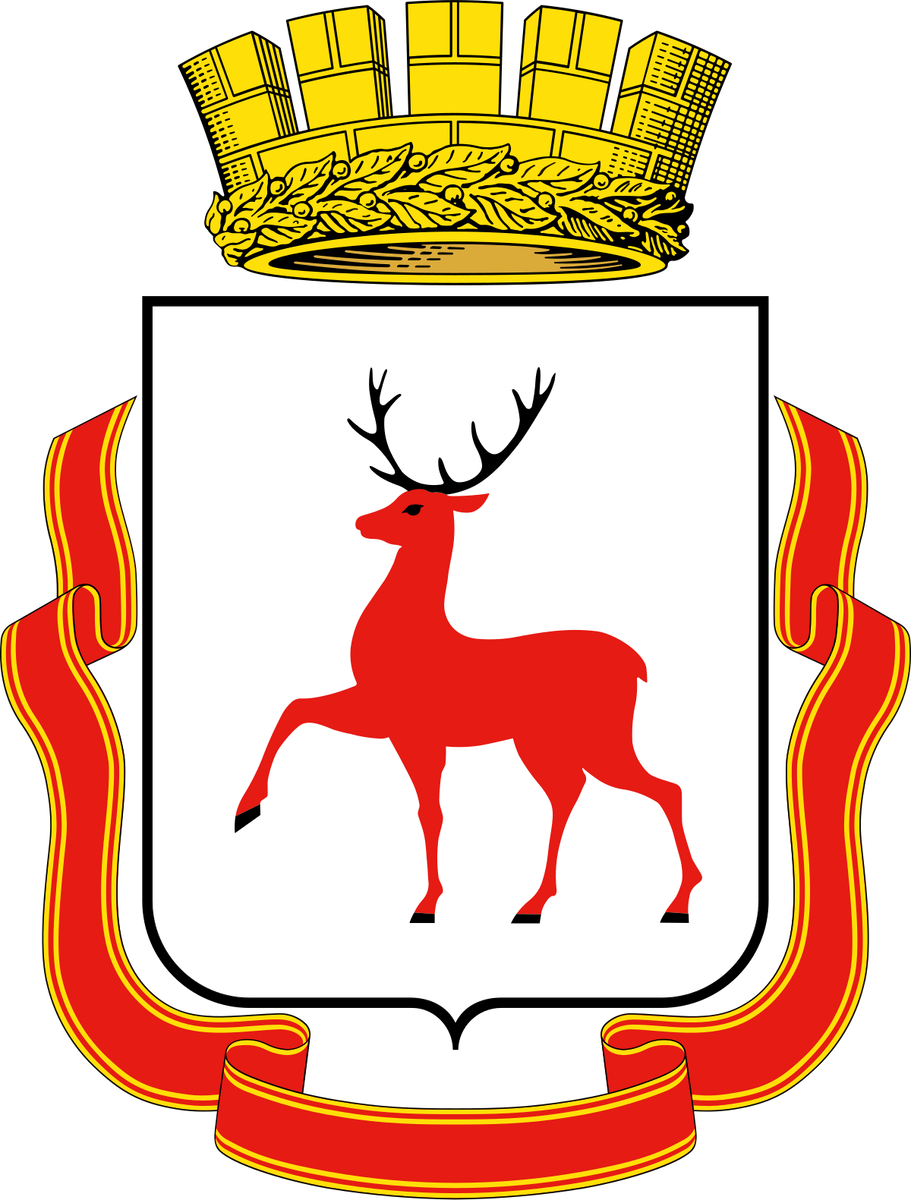 Герб Нижнего Новгорода. Источник: https://xn--b1acdfjbh2acclca1a.xn--p1ai/Gorod/Simvolika-goroda