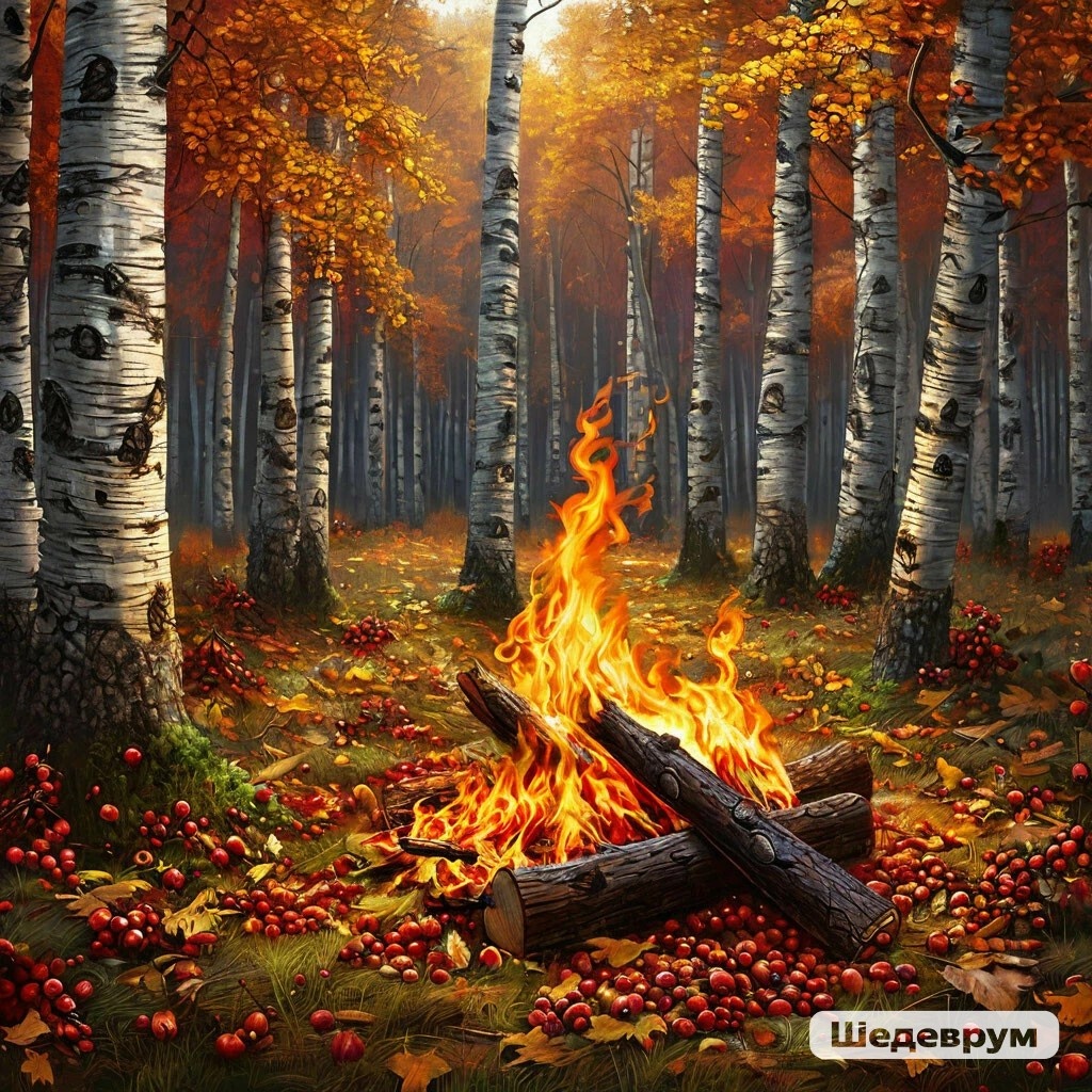 Костёр в лесу (ии) 