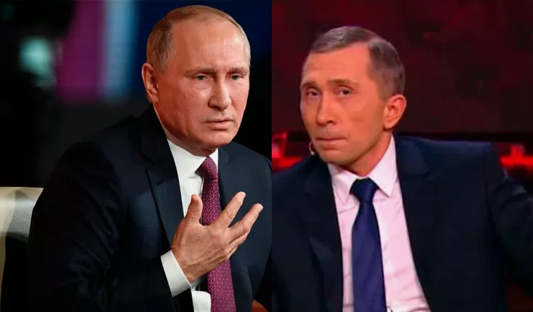 Владимир Путин и актёр Дмитрий Грачёв.