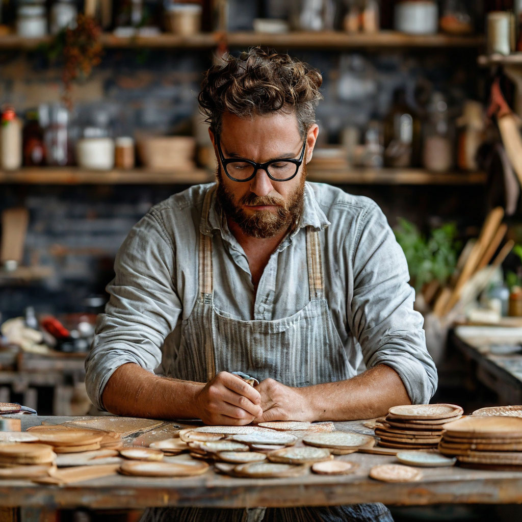 Самозанятый. Иллюстрация сгенерирована нейросетью