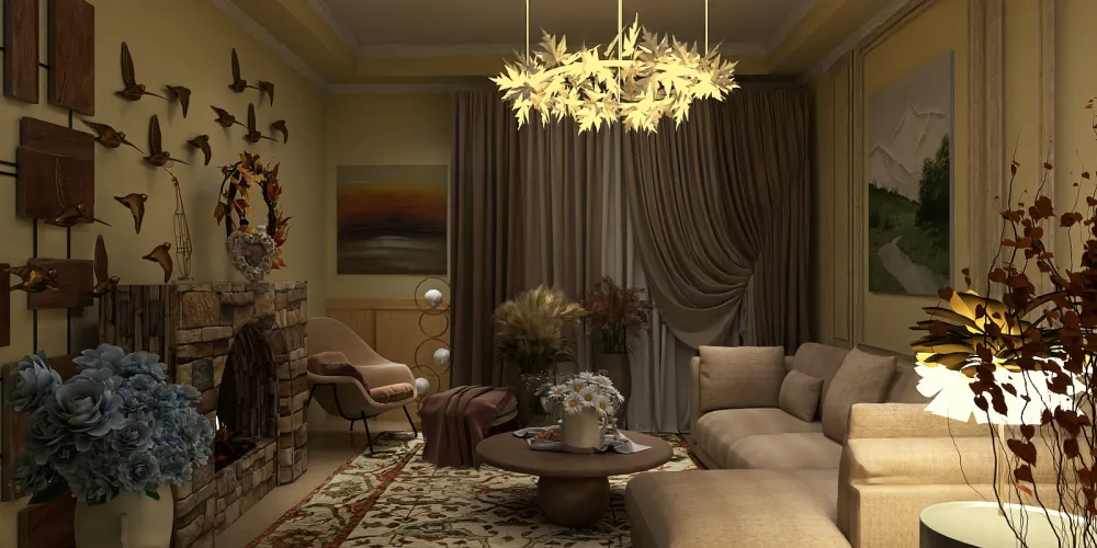 Например, вот рендер комнаты, который сделали пользователи программы Homestyler. У сервиса есть бесплатная версия — её хватит, чтобы продемонстрировать клиенту варианты интерьера