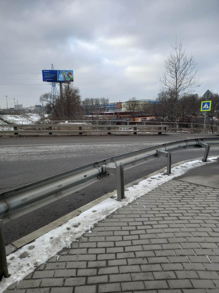 Съезд в город с Ярославского шоссе. Фото автора.