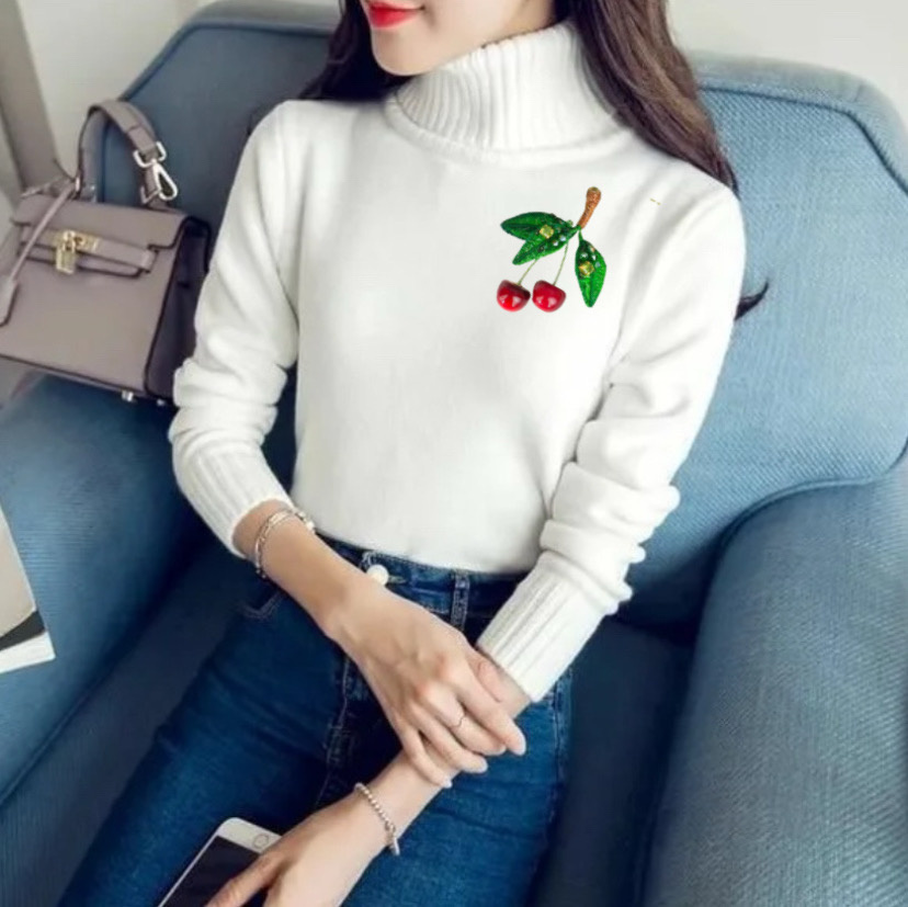 Брошь вишенки