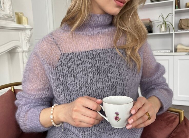 Джемпер-паутинка из мохера - хит этого сезона