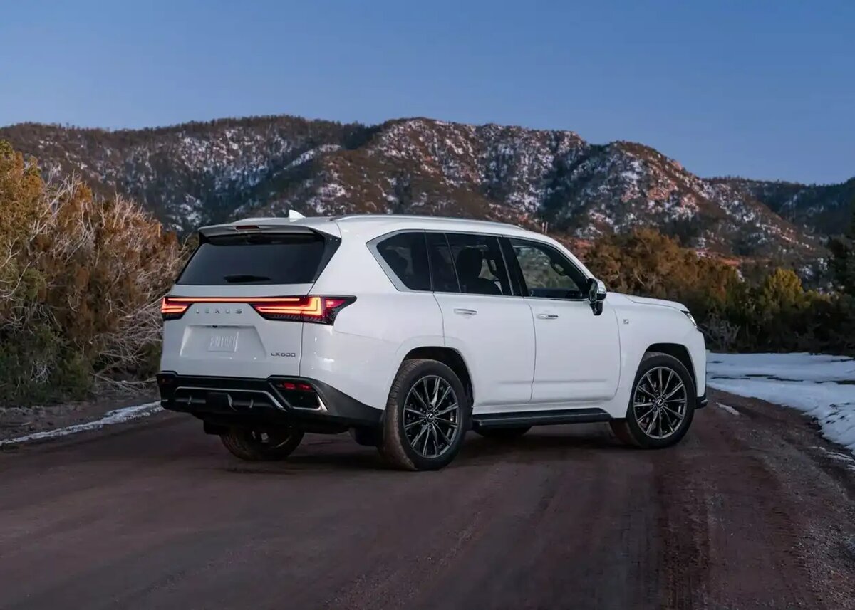Lexus LX 600 вид сзади