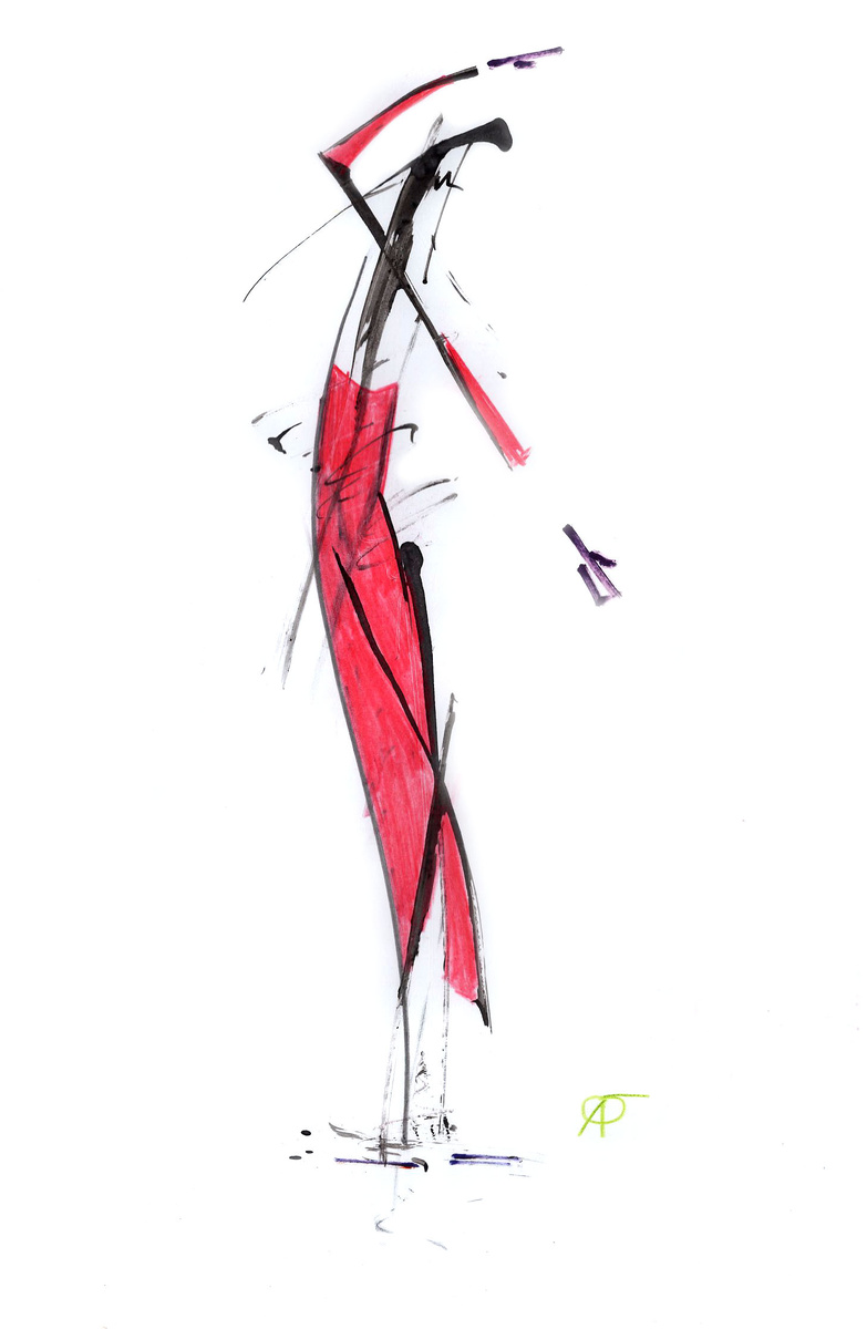 Лист А3, тушь, фломастер, карандаш. Совершенно случайно появилась женщина. Руки коротки, но я решил оставить. Друзья хвалят. 