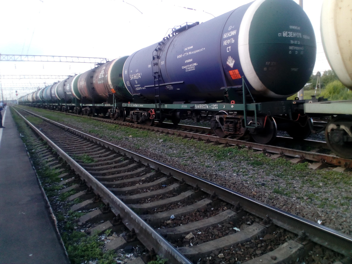 Запасные пути на станции Узуново МЖД