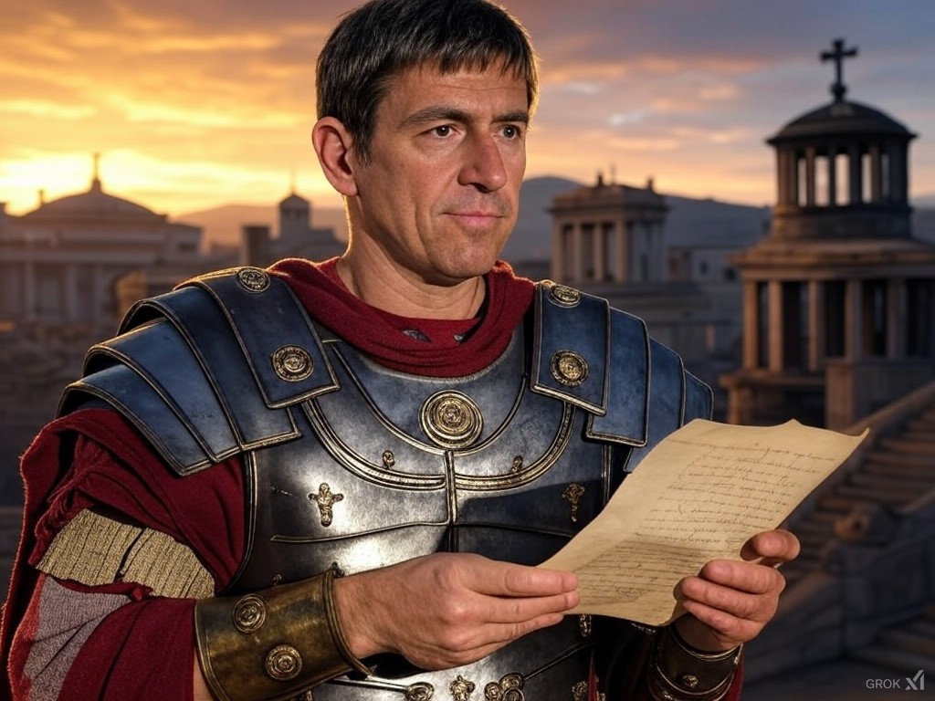 приблизительно так выглядел император Константин