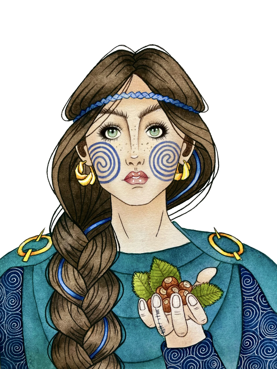 Богиня Боанн (художница Shelly Mooney, talesfromthewood.ie).