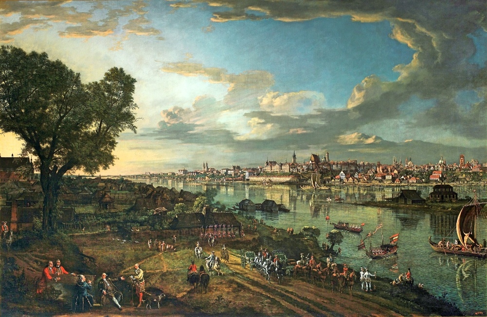 Вид Варшавы со стороны Праги. Худ. Бернардо Франческо Паоло Эрнесто Беллотто (1721 - 1780) 